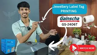 JEWELLERY TAG PRINTING WITH GAINSCHA 2406T BARCODE PRINTER 