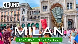 MILAN Walking Tour 4K 🇮🇹 ITALY 2024 👠Milano Walk (▶129 min)