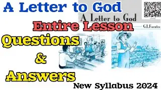 A Letter To GOD full Question and Answer | English NCERT Solutions Class 10 | 10th ENGLISH Solutions