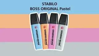 4 new colors of STABILO BOSS ORIGINAL pastel from March 2021 onwards