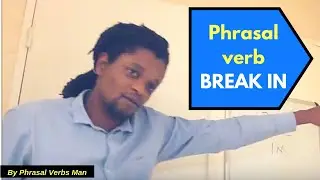 Phrasal verb BREAK IN