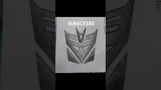 Decepticon Logo Sketch 🤖👾✍️ #shorts