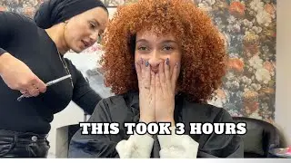 COME WITH ME TO MY 3 HOUR CURL CUT | vlog