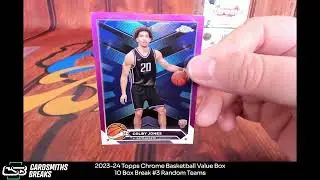 2023-24 Topps Chrome Basketball Value Box 10 Box Break #3