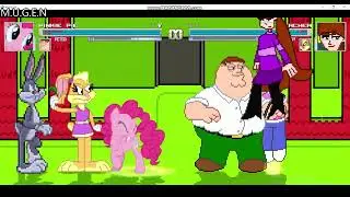 mugen Pinke Pie & Peter Griffin vs Abby Archer & Lola Bunny