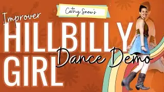 "HILLBILLY GIRL" Line Dance Demo | Beginner | Cathy Snow