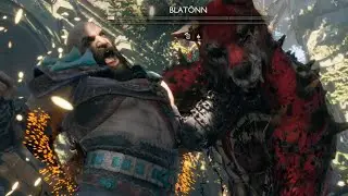 God of War Ragnarok - Kratos vs Blatonn Boss Battle Gameplay | PS5