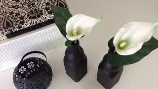 DIY - Pintura simples em garrafa de vidro