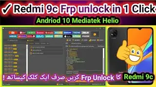 Redmi 9c Frp Bypass/Unlock Done By unlock tool |  2024