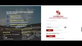 Symbiosis Entrance Test (SET) 2021 Application (Started) - How to Fill SLAT / SET SITEEE Application