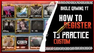 BGMI Custom Rooms Join | How To Register In T3 Custom Ya Scrims in Bgmi | BGMI live Custom Room