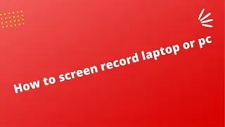 How to screen record laptop or pc bangla tutorial 2022