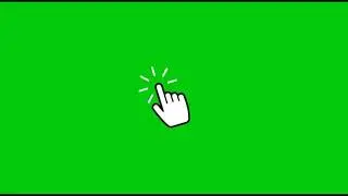 mouse click hand effect green screen
