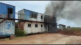 Kebakaran Container #construction