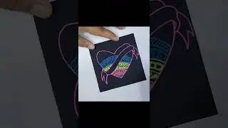 Draw to relax your mind #zentangle #zendoodle #arttherapy #artforall #artist #heart #neon #senorita