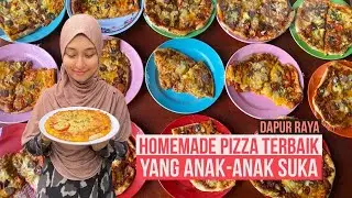 RESEPI PIZZA TERBAIK! KAK WER BAKAR 50 KEPING PIZZA THIN CRUST UNTUK ANAK-ANAK.