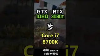 CPU benchmark i7 8700k with GTX 1080 vs RTX 3080Ti | GPU is not a bottleneck !!!