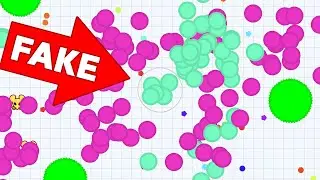 Agar.io Mobile - Fake Mass TROLL + Huge  First Place Battles!