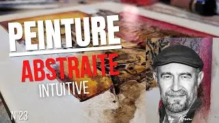 Peinture abstraite intuitive - Demo avec ruban de masquage