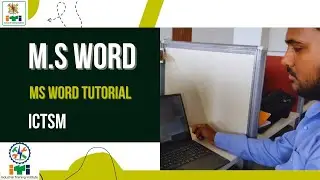 M.S Word Tutorial//MS-Word टूटोरियल//ICTSM//#ITI@sunilsiriti