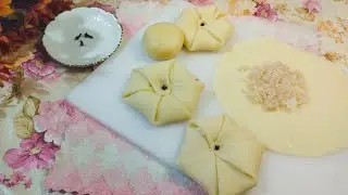 Lobongo Lotika Dessert Recipe. লবঙ্গ লতিকা পিঠা রেসিপি। আটা দিয়ে খুব সহজে তৈরি পিঠা রেসিপি।