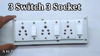 How to make an extension box || 3 switch 3 socket connection || Board Wiring