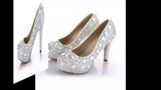 VELCANS Women's Rhinestone Crystal Platform High Heels for Bridal,Evening,Party,Wedding Pumps Shoes