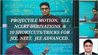 Projectile motion NCERT derivations, shortcuts and direct relations #physicsncert