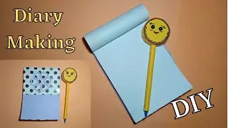 How To Make DIY DIARY At Home | NOTEBOOK Making Tutorial |  DIY Personal Diary |