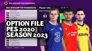 PES 2020 - OPTION FILE PES 2020 PREMIERE LEAGUE UPDATE 29 JANUARY 2023 AIO