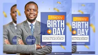 How To Design BIRTHDAY FLYER Using Adobe Photoshop | Photoshop tutorial