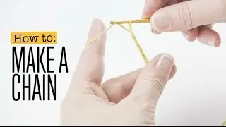 How to make a crochet chain stitch (UK terms)