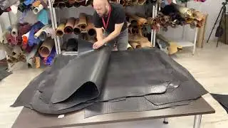 Плечи растительного дубления, 2.5-3.5 мм, цвет черный, Kansas Croco, Италия