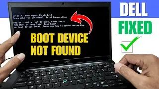 Dell Laptop No Bootable Device Found - EASY and QUICK FIX