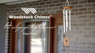 Woodstock Pet Sympathy Chime - Paw Print