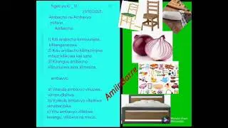 Ngeli ya Ki __ Vi. ( Ambacho  na Ambavyo ) 