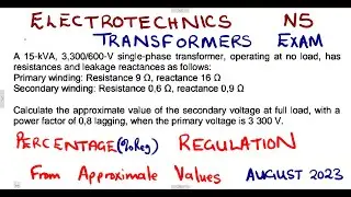 Electrotechnics N5 Voltage Regulation November 2023 @mathszoneafricanmotives  @MathsZoneTV