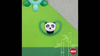 NUK SPACE Соска-пустышка из силикона, модель ПАНДА, размер 3 (2)