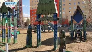 Единственную сохранившуюся скульптуру композиции «Городок» отреставрируют в Мирном