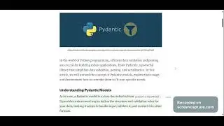 Pydantic Models in Python for Data Validation