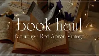 Vintage book haul 📖✨ GIANT Last Earth Catalog / Mushrooms / Botanicals & more #redapronvintage
