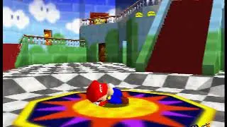Super Mario 64 - Mario falls asleep and dreams about pasta