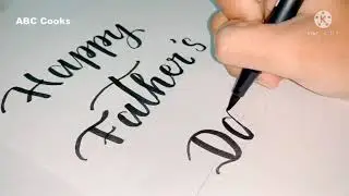 Father's Day Simple Calligraphy | Shorts Video#shorts