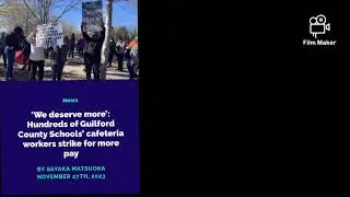 200 Guilford County Schools Nutrition/Lunch Aides Walk Off Job Protest for better Wage#northcarolina