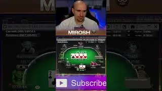 вот это флоп) #shorts #mirosh #poker #shortvideo #highlights  #pokeronline #gg #twitch