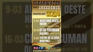 9/3 Auditorio Oeste  16/3 CLUB TUCUMAN de Quilmes 6/4 Teatro de la Cova mas info al 01155947472