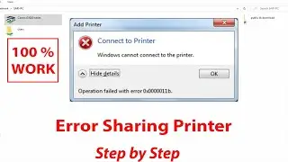 Cara Mengatasi Error Sharing Printer Windows 10 | couldn't connect to the printer