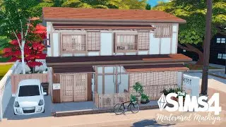Modernised Traditional Japanese Family Home | Stop Motion | NO CC | The Sims 4 Snowy Escape
