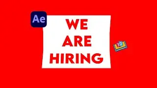 After effects tutorial we hiring post animation | Easy 3d Animations