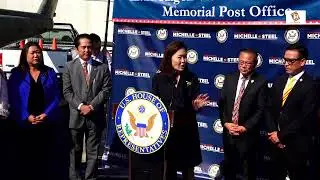 Họp báo đổi tên Bưu điện Hoa Kỳ trên Đại lộ Bolsa ở Westminster, California USA